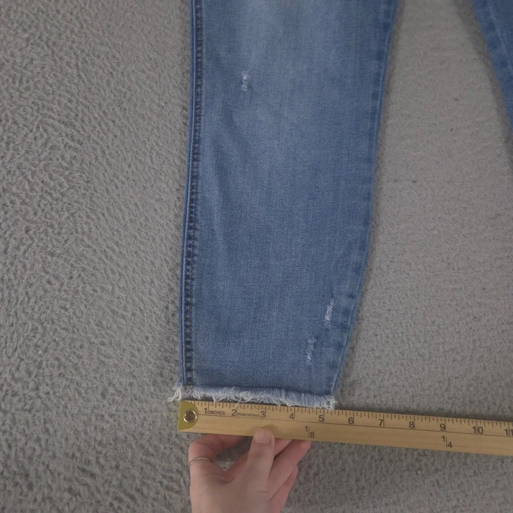Kut from the Kloth Jeans Womens 14 Connie High Rise Fab Ab Crop Raw Hem Skinny